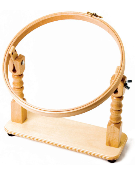 Bastidor de bordado de 25 cm con base para mesa