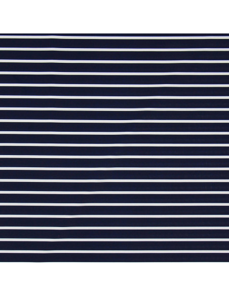 Tejido de lycra para traje de baño - Marinero azul y blanco