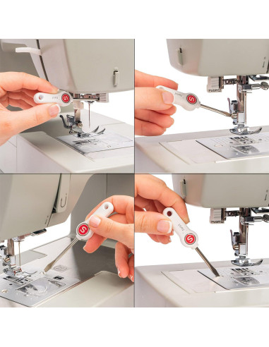 Juego de tres destornilladores para máquina de coser Singer