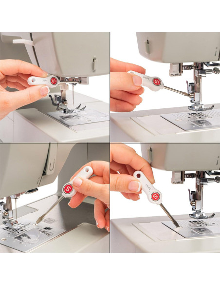 Juego de tres destornilladores para máquina de coser Singer