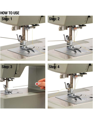 Enhebrador de agujas para overlock Singer