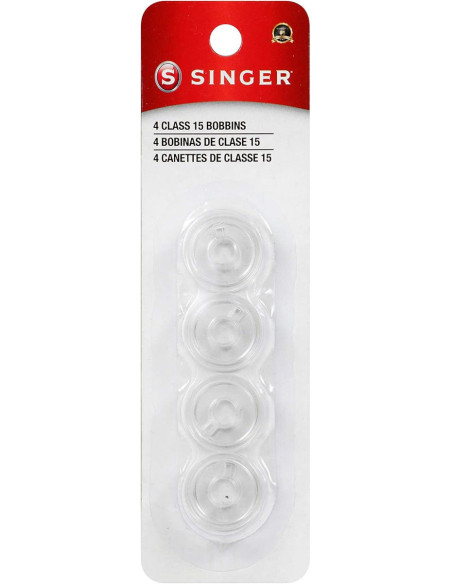 Latas de plástico transparente Clase 15 Singer