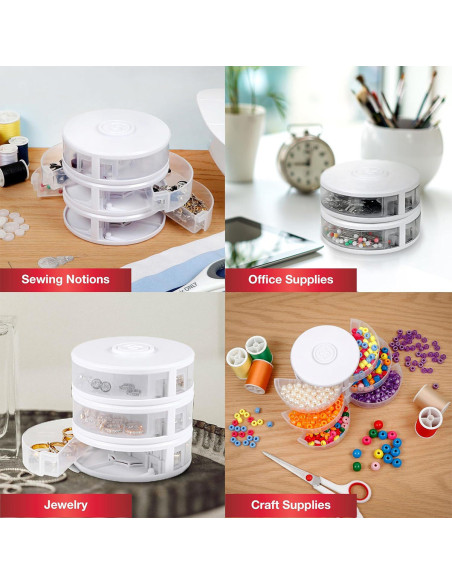 Caja de almacenamiento para pequeños artículos de costura Singer