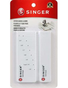 Guía adhesiva y regla para la costura en la máquina de coser Singer