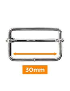 Hebilla deslizante - Plata 30 mm