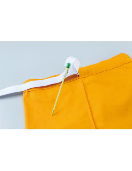 Pasador de cordón deslizante con pinza