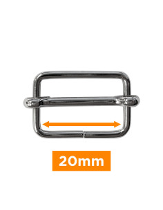 Hebilla deslizante - Plata 20 mm