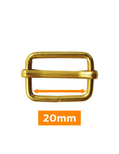 Hebilla deslizante - Oro 20 mm
