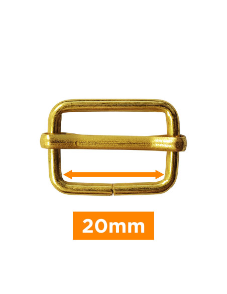 Hebilla deslizante - Oro 20 mm