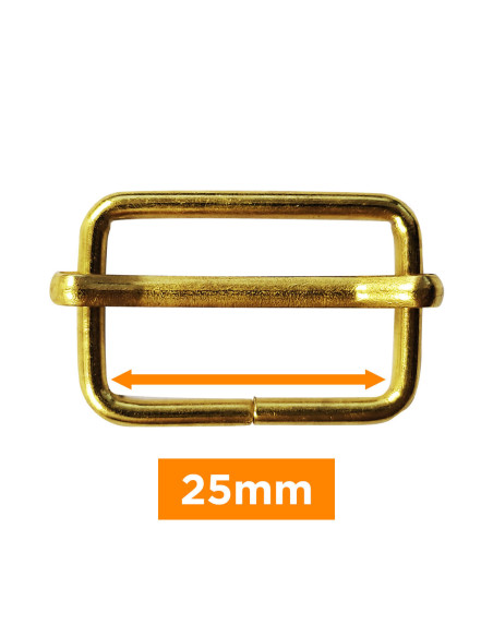 Hebilla deslizante - Oro 25 mm