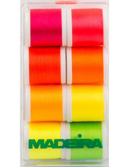 Mini caja de hilos para bordar Polyneon Neon Madeira