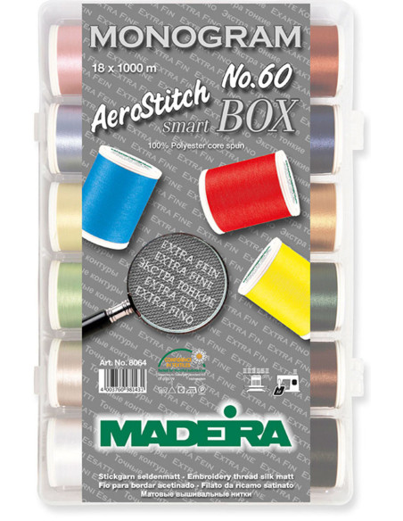 Maletín de hilos para bordar SmartBox Monogram AeroStitch Madeira