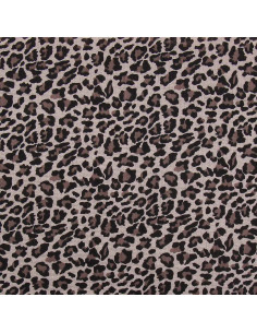 Tejido de doble gasa estampado - Salvaje beige 2