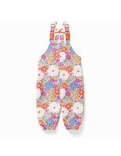 Tela impermeable para chubasquero - Choupette rosa y naranja 2