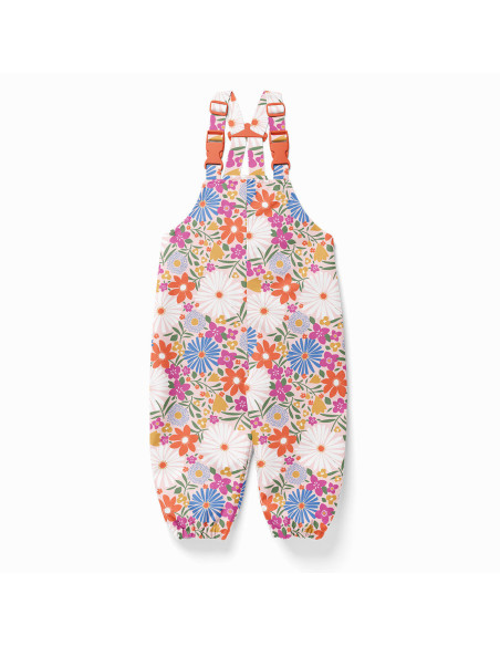 Tela impermeable para chubasquero - Choupette rosa y naranja