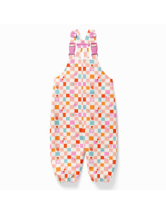 Tejido impermeable para chubasquero - Cirafine crudo y rosa 2
