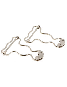 Hebillas especiales para peto 25 mm plata Bohin 2