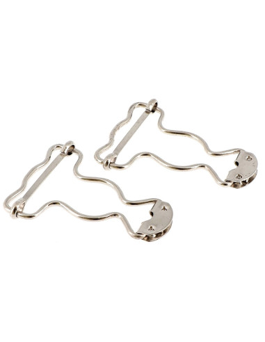 Hebillas especiales para peto 25 mm plata Bohin