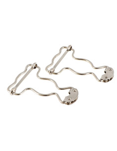 Hebillas especiales para peto 32 mm plata Bohin 2
