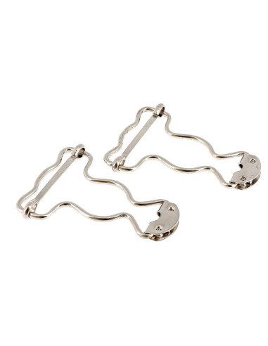 Hebillas especiales para peto 32 mm plata Bohin
