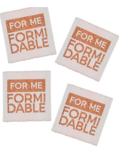 Lote de 4 etiquetas para coser - For me formidable