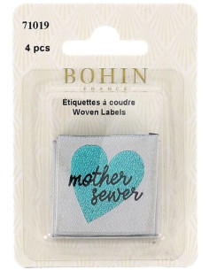 Lote de 4 etiquetas para coser - Madre costurera 2