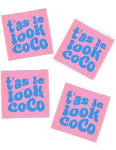 Lote de 4 etiquetas para coser - Tienes el look coco