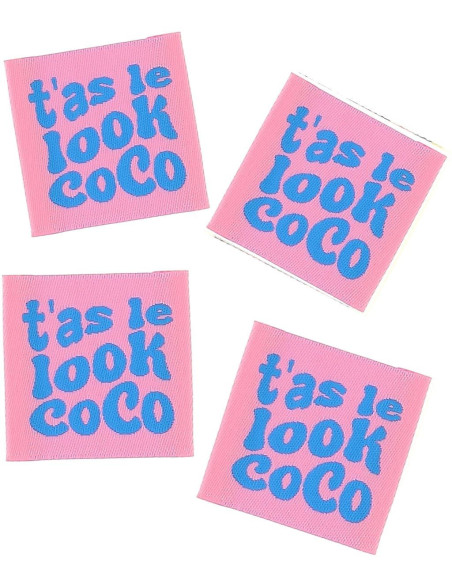 Lote de 4 etiquetas para coser - Tienes el look coco
