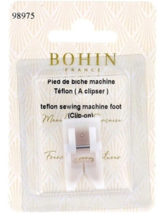 Pie de prensatelas de teflón para máquina de coser a presión Bohin
