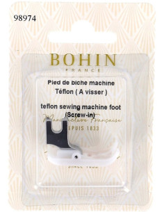 Pie de teflón para máquina de coser a rosca Bohin