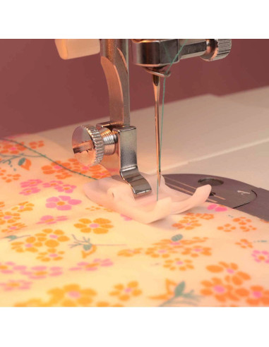 Pie de teflón para máquina de coser a rosca Bohin