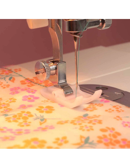 Pie de teflón para máquina de coser a rosca Bohin