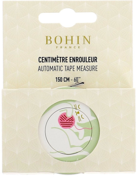Cinta métrica retráctil 150 cm Gato ovillo Bohin
