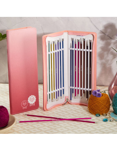 Estuche de agujas rectas KnitPro Zing