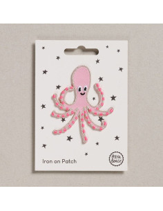 Parche termoadhesivo - Pulpo rosa
