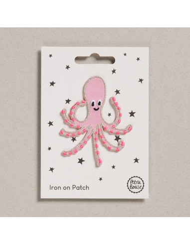 Parche termoadhesivo - Pulpo rosa