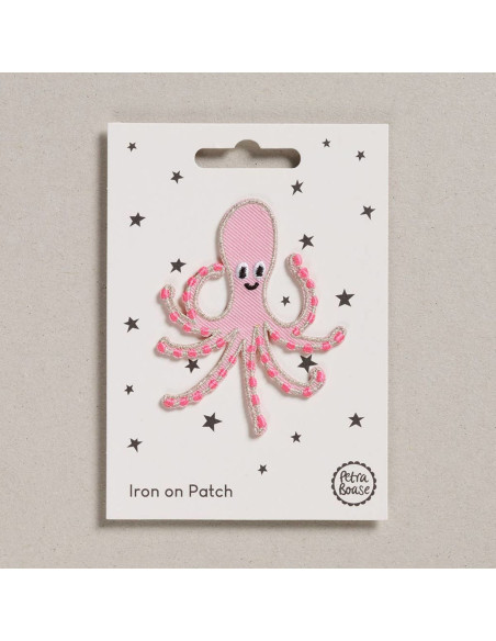 Parche termoadhesivo - Pulpo rosa