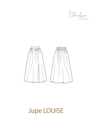 Patrón de falda Louise - Clématisse Pattern
