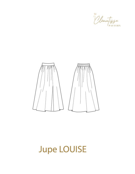 Patrón de falda Louise - Clématisse Pattern