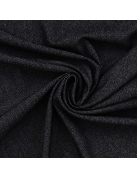 Tela de denim chambray - Negro