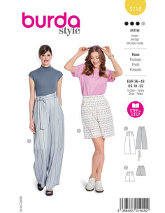 Patrón de pantalón - Burda 5718