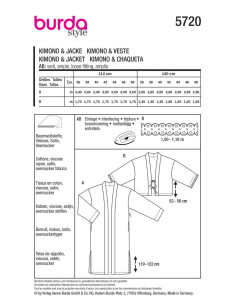 Patrón de chaqueta - Burda 5720 2