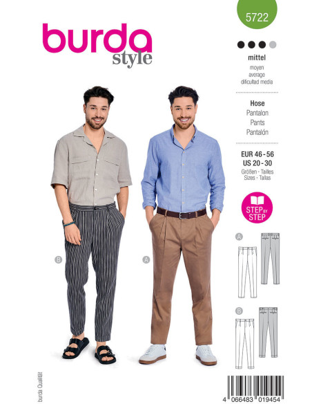 Patrón de pantalón - Burda 5722