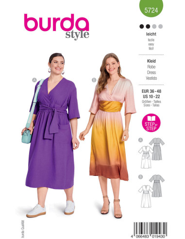 Patrón de vestido - Burda 5724