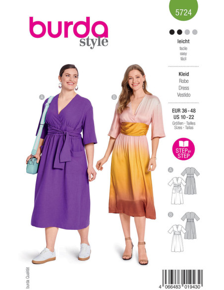 Patrón de vestido - Burda 5724