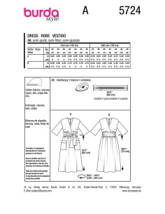 Patrón de vestido - Burda 5724 2