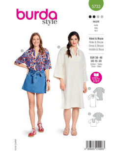Patrón de vestido y blusa - Burda 5733