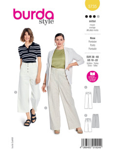 Patrón de pantalón - Burda 5735