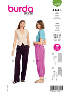 Patrón de pantalón - Burda 5740