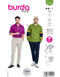 Patrón de suéter - Burda 5744